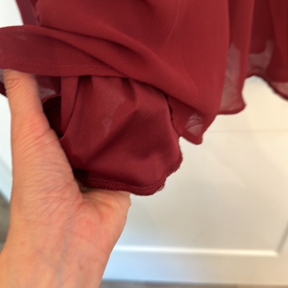 NWT Francesca’s Burgundy Dress size Small - Picture 3 of 5